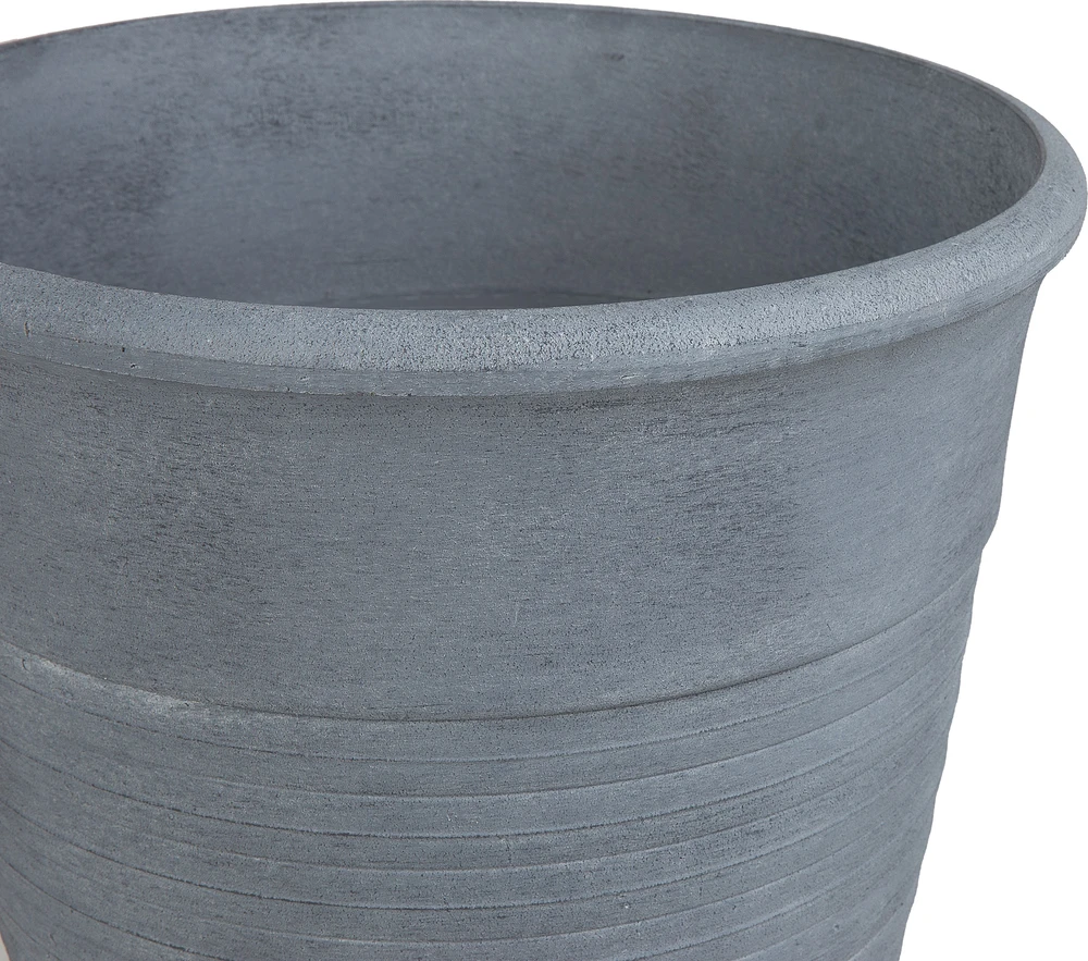 Beliani Gėlių vazonas KATALIMA 43 cm pilkas