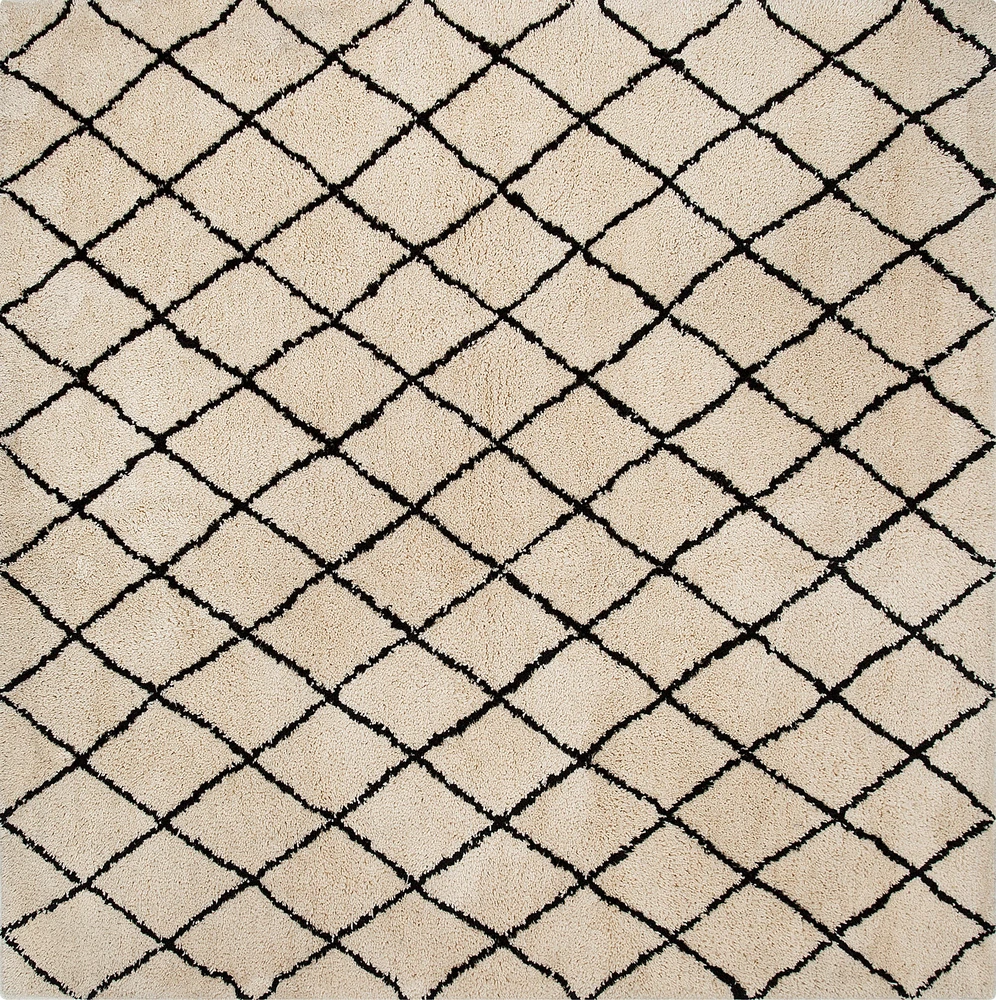 Beliani Kilimas MIDYAT smėlio spalvos 200 x 200 cm