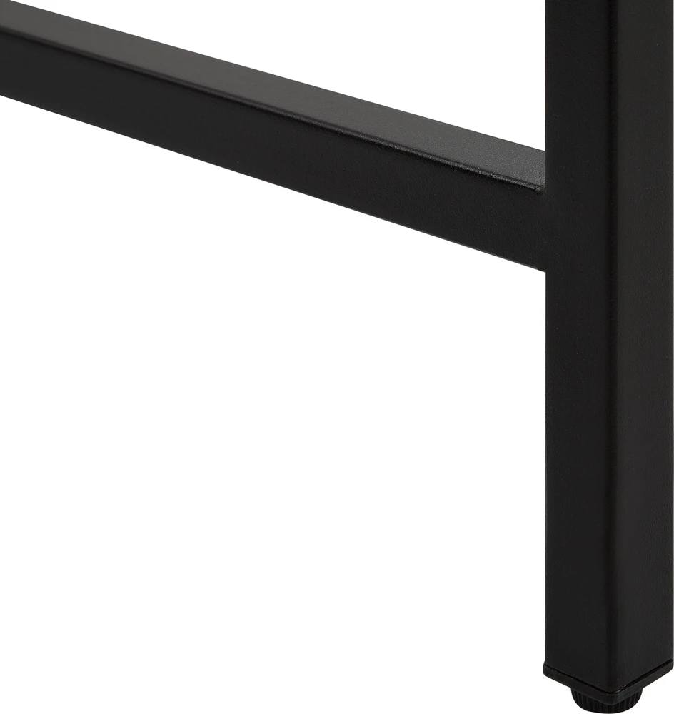 Beliani Konsolės stalas TULIA tamsiai ruda