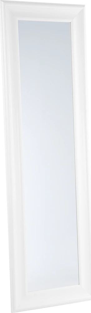 Beliani Sieninis veidrodis LUNEL 51 cm 141 cm baltas