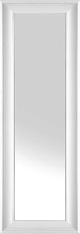 Beliani Sieninis veidrodis LUNEL 51 cm 141 cm baltas