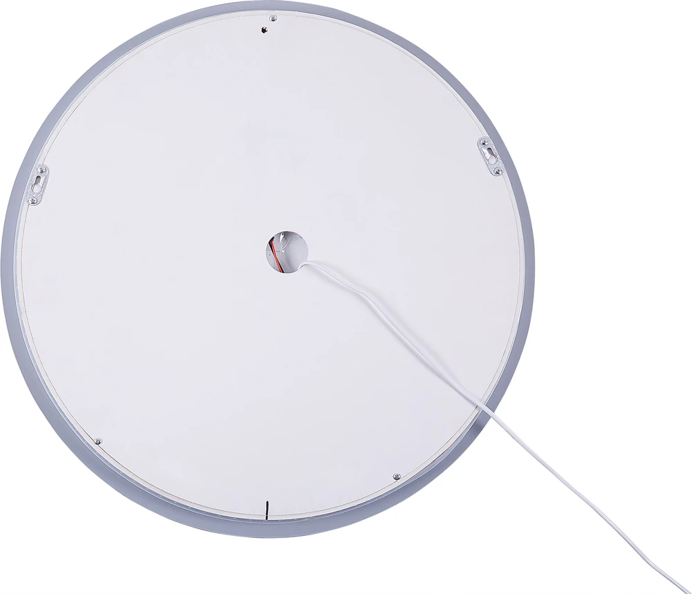 Beliani LED vonios veidrodis CALLAC 60 cm 60 cm sidabrinės spalvos