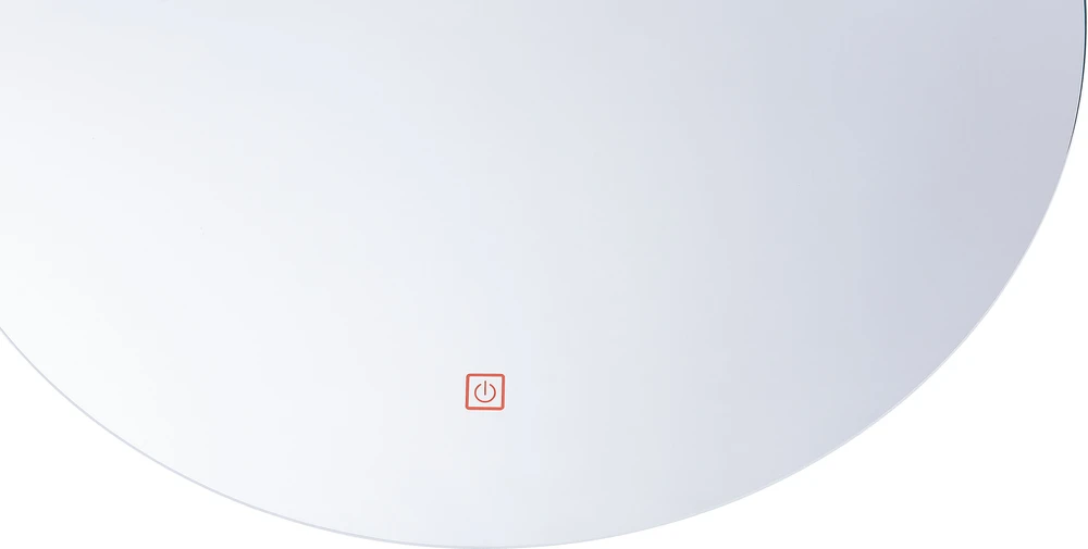 Beliani LED vonios veidrodis CALLAC 60 cm 60 cm sidabrinės spalvos