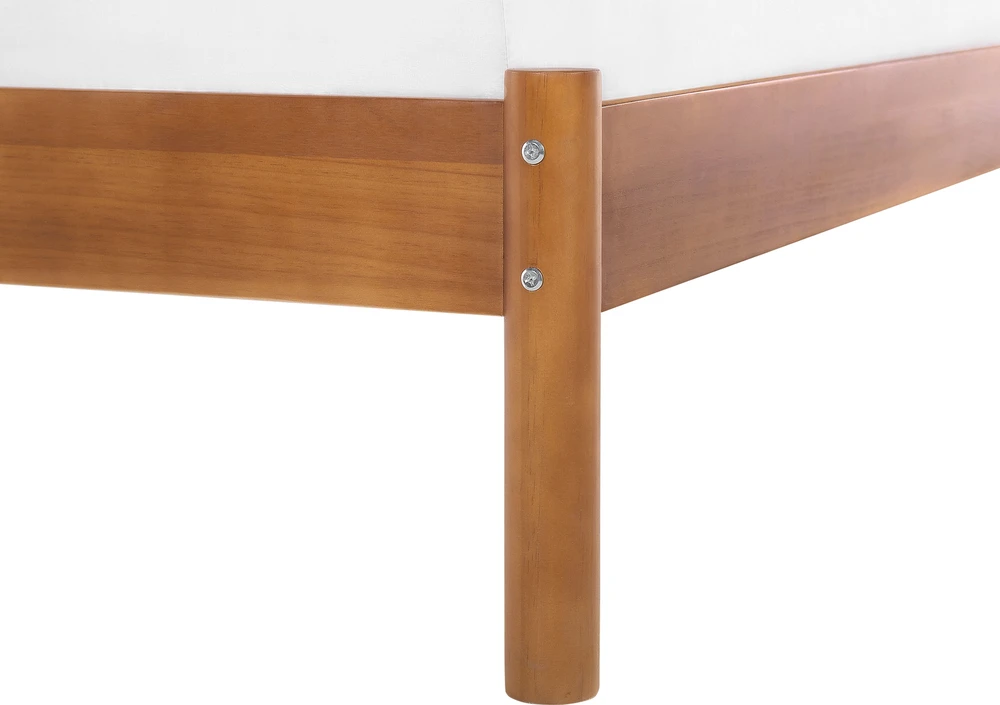 Lova Beliani Viengulė lovos rėmas BARRET 90 x 200 cm, ruda, pušies mediena