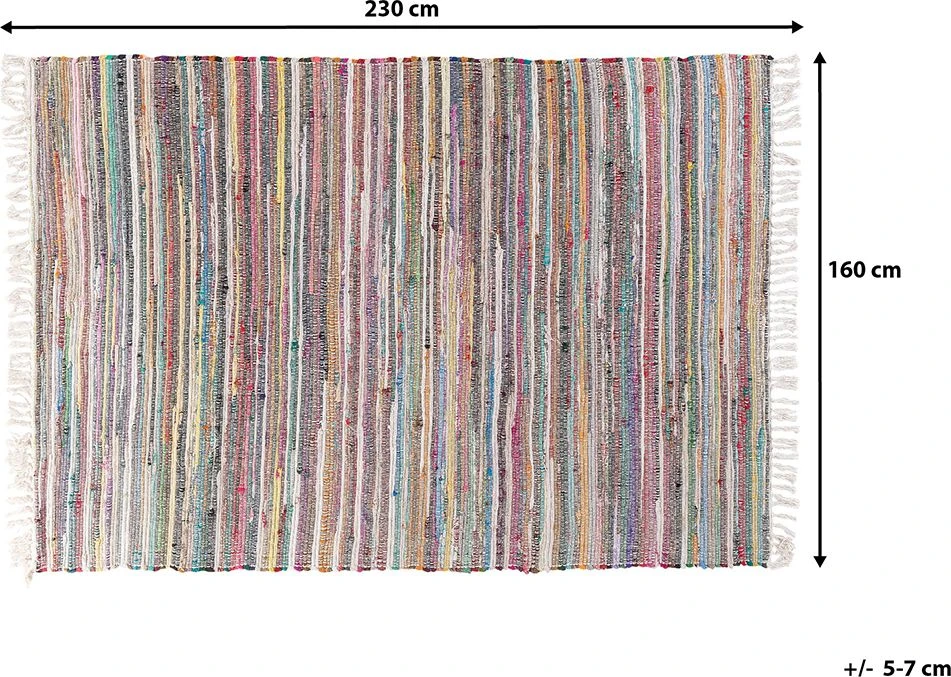 Beliani Kilimėlis DANCA baltas 160 x 230 cm