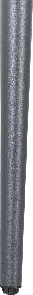 Beliani Sodo stalas LIPARI 140x80 cm, stiklinis, pilkas