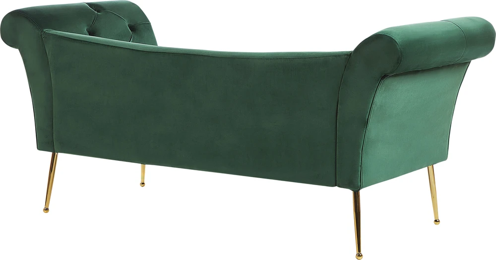 Sofa Beliani NANTILLY gultas iš veliūro, tamsiai žalios spalvos
