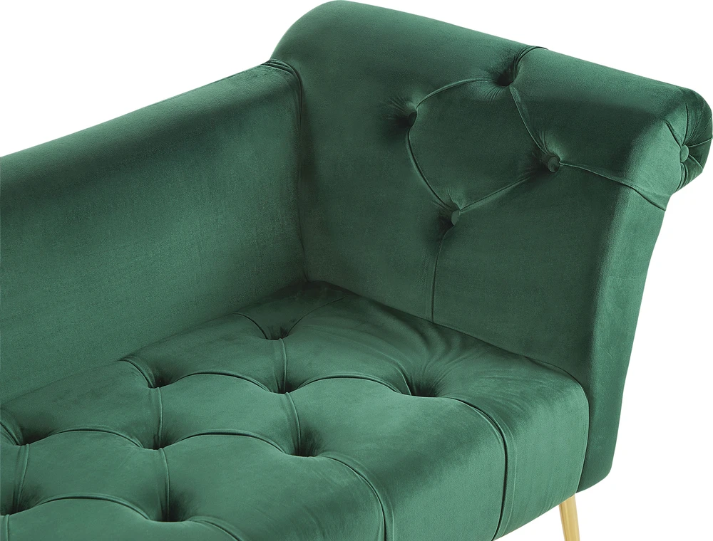 Sofa Beliani NANTILLY gultas iš veliūro, tamsiai žalios spalvos