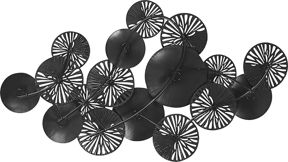 Beliani Sienų dekoracija OSMIUM metalinė 50 cm sidabrinė