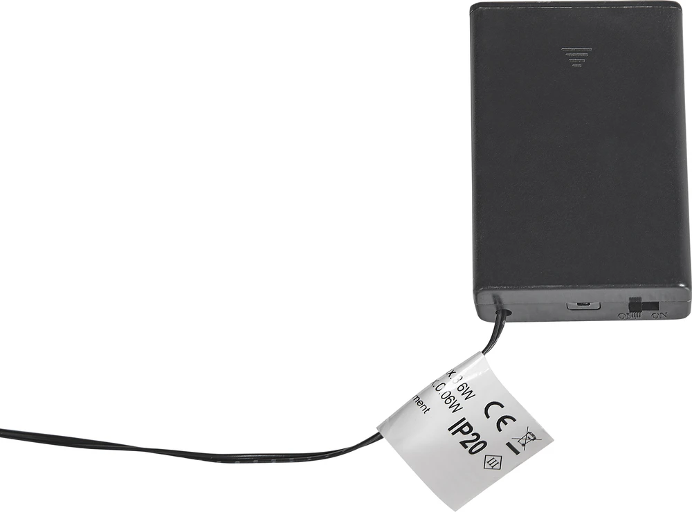 Beliani 2 LED kalėdinių dekoracijų rinkinys NEIDEN eglutė 52/38 cm juodas