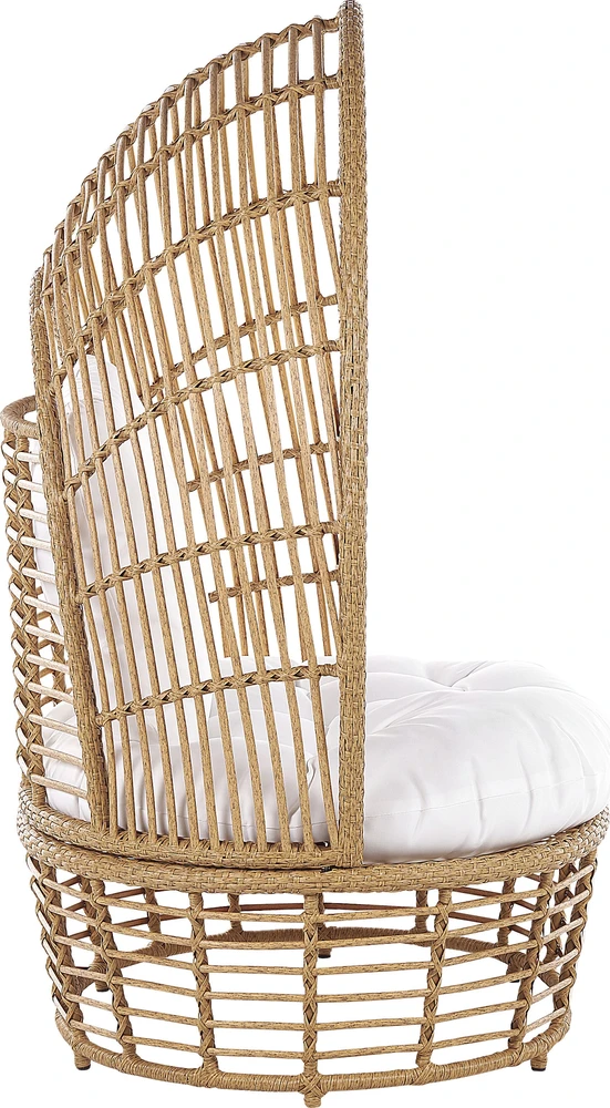 Fotelis Beliani Sodo krėslas LIDO Rattan smėlio spalvos