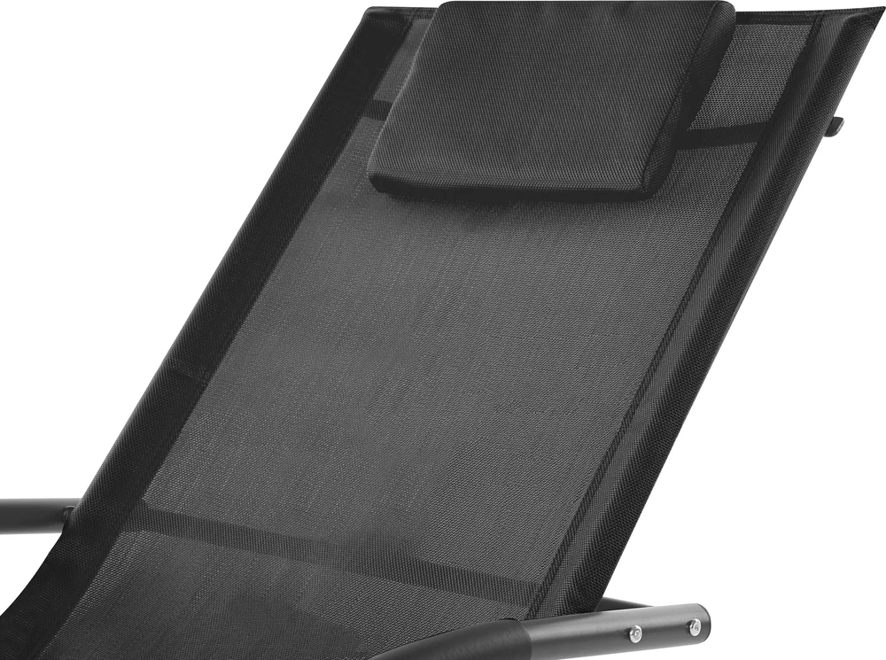 Beliani Sodo gultas supamas CARANO II Metalinis Juodas