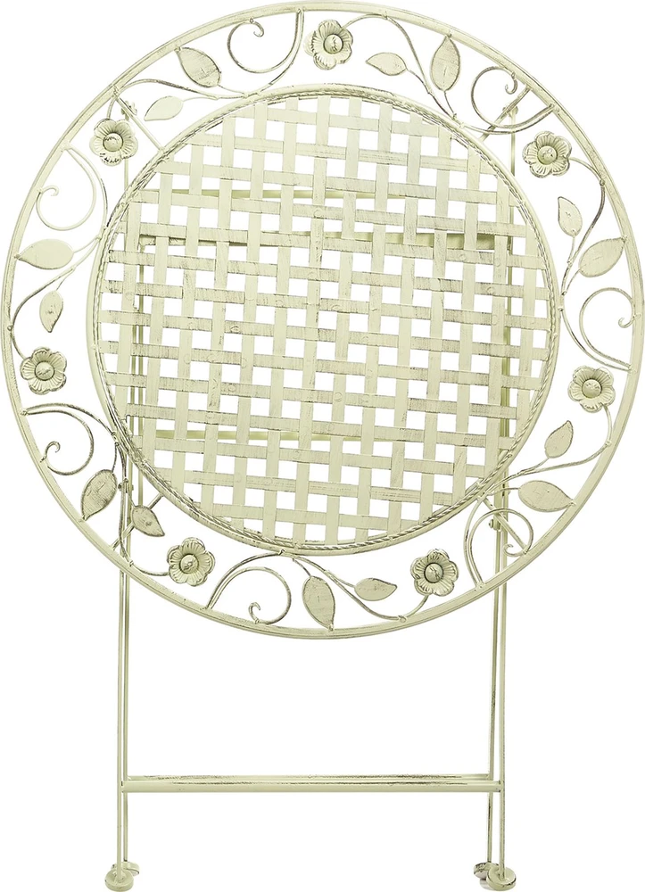 Beliani Bistro staliukas BIVIO 70 cm 70 cm metalinis šviesiai žalias