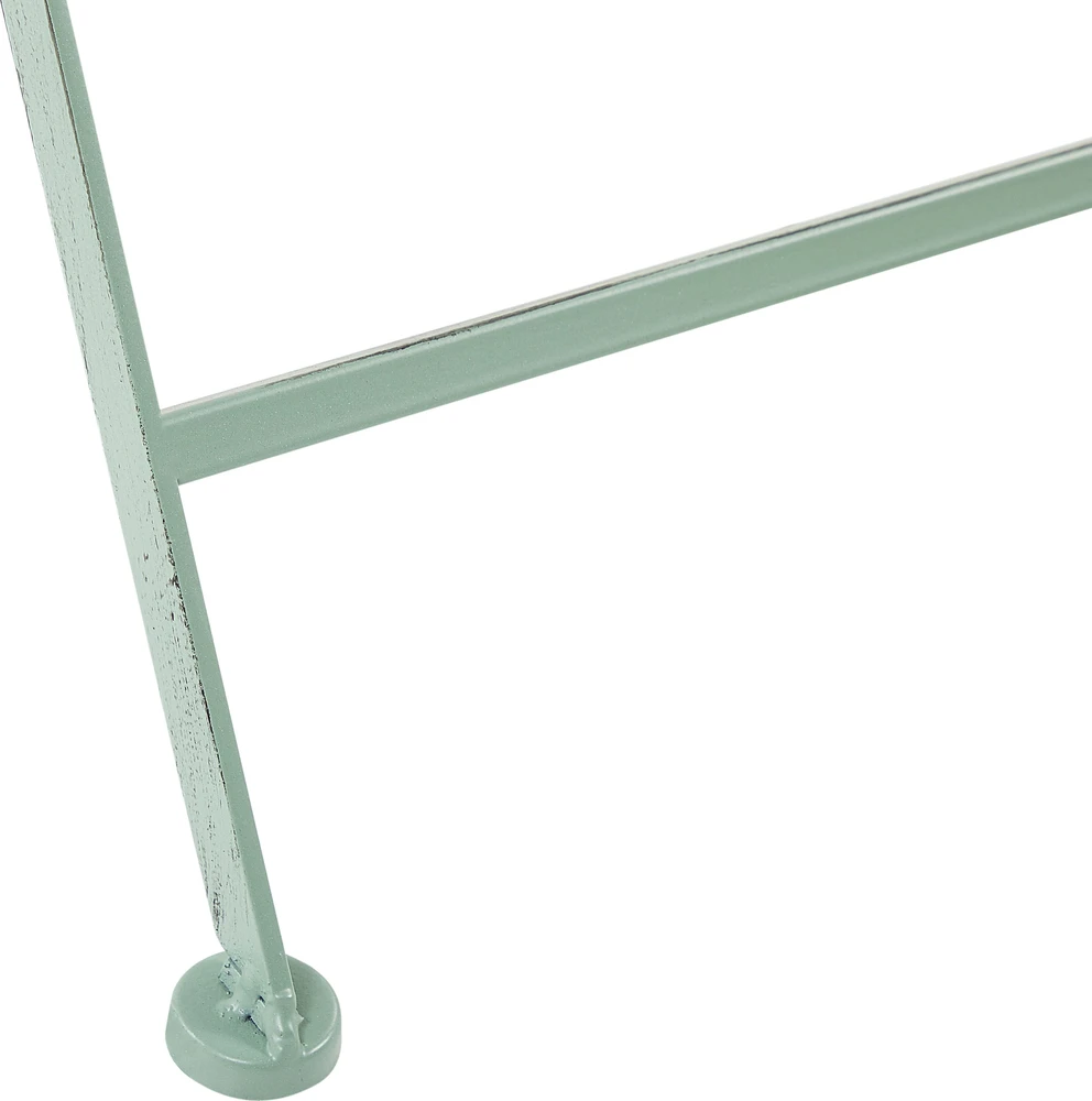 Beliani Bistro staliukas TRENTO 70 cm 70 cm Metalas šviesiai žalias