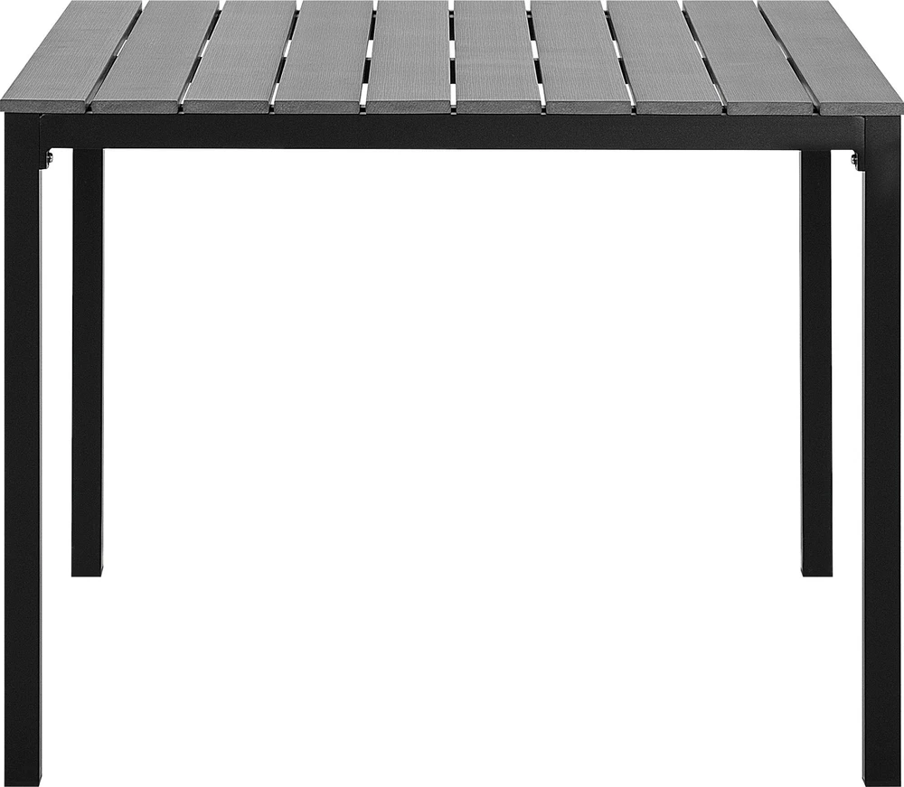 Beliani Sodo stalas PRATO 95 cm 95 cm pilkas