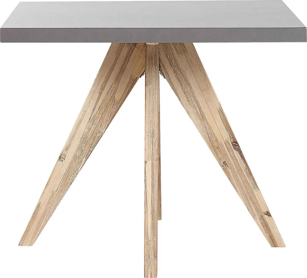 Beliani Sodo stalas OLBIA 90 cm x 90 cm, Pilkas betonas