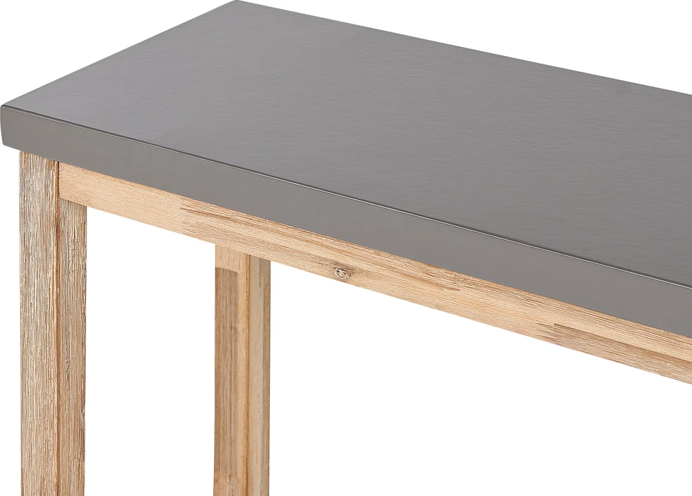 Beliani Sodo suoliukas OSTUNI 160 cm betoninis pilkas