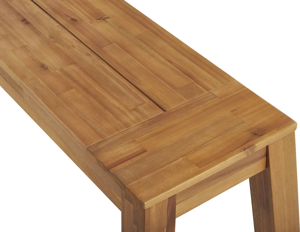 Beliani Sodo suolas LIVORNO 169 cm Akacijos mediena Rudas
