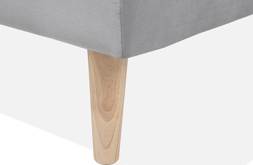 Beliani Trivietė išskleidžiama sofa SILJAN šviesiai pilka