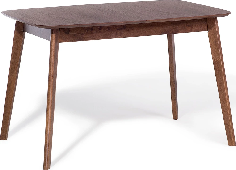 Beliani Išskleidžiamas valgomojo stalas MADOX tamsaus riešutmedžio spalvos, 120/150 cm, 75 cm