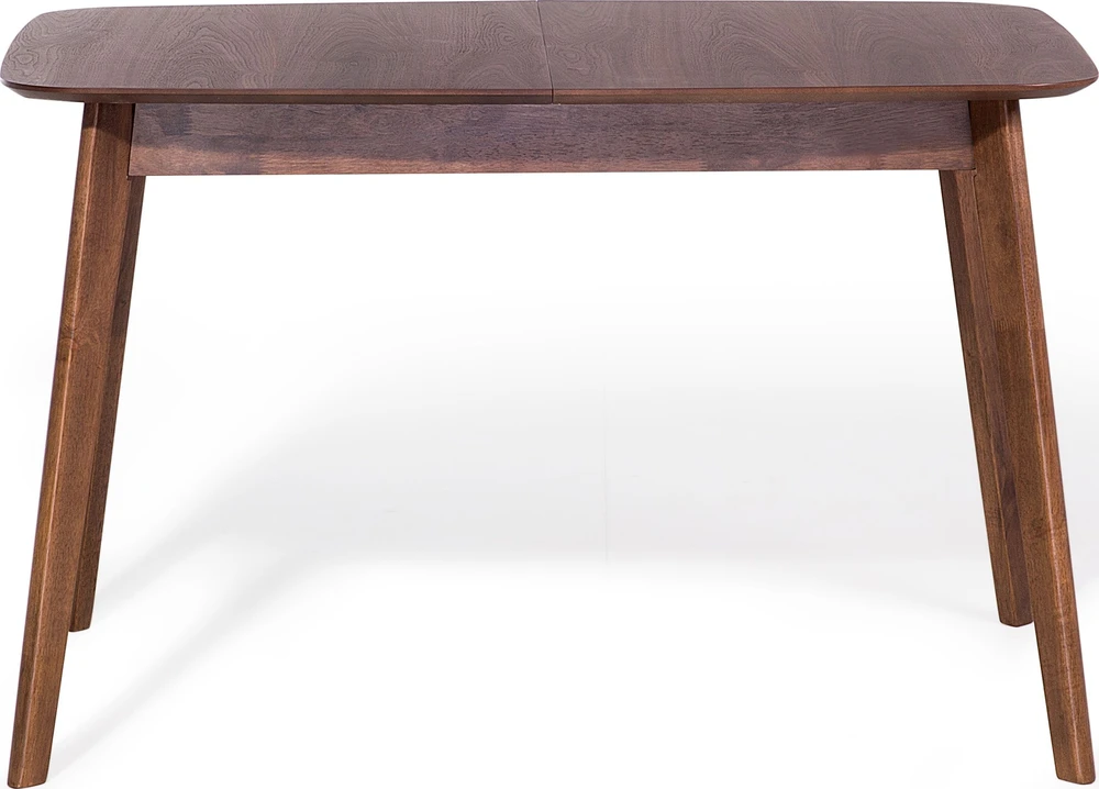 Beliani Išskleidžiamas valgomojo stalas MADOX tamsaus riešutmedžio spalvos, 120/150 cm, 75 cm
