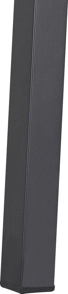 Beliani Sodo stalas CANETTO 150 cm 90 cm Stiklinis Juodas