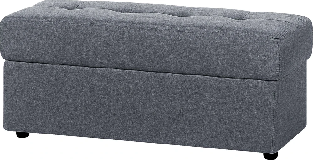 Beliani Trivietė išskleidžiama sofa FALSTER tamsiai pilka su daiktadėže