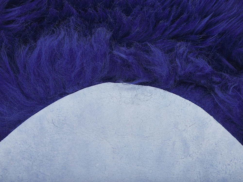 Beliani Avikailis ULURU tamsiai mėlynas 65 x 110 cm