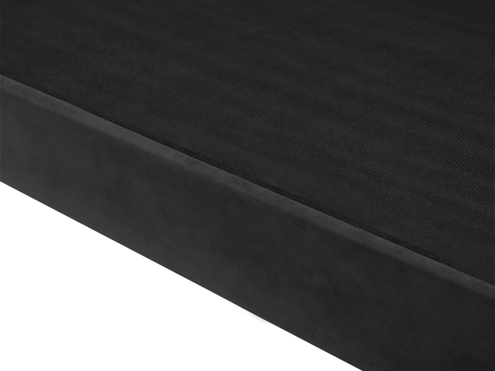 Sofa Beliani 5 vietų minkštų baldų komplektas SKIEN, veliūras, juodas