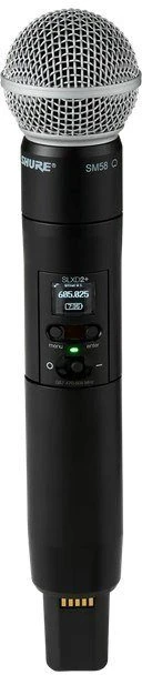 Shure SLXD2+/58=-G65 – rankinis siųstuvas su SM58 kapsule (470–606 MHz)