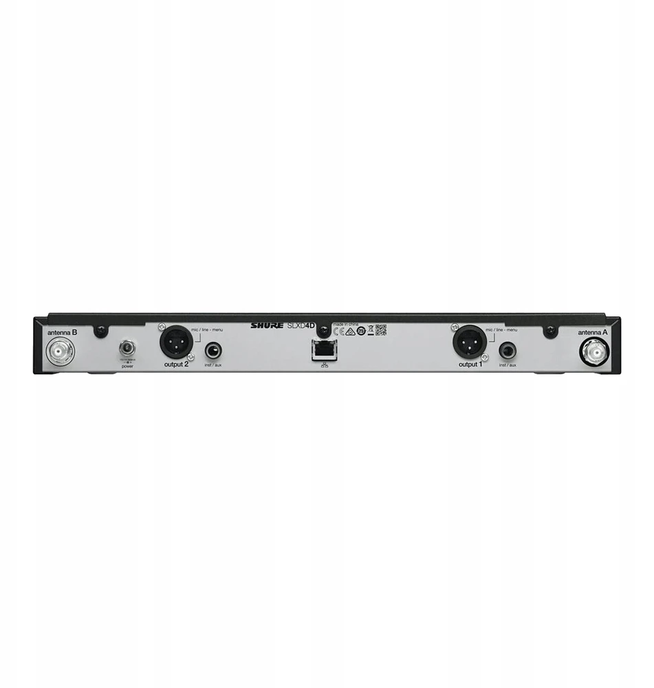 Shure SLXD24DE/SM58-G59 – dviejų kanalų skaitmeninė belaidė sistema su dviem siųstuvais/rankiniais mikrofonais (470–514 MHz)