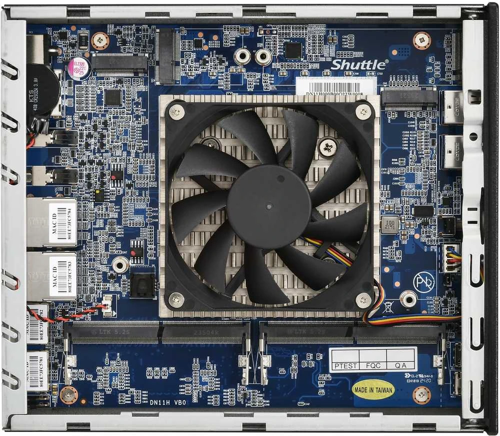 Shuttle XPC slim DN11H5, Barebone - juodas, be operacinės sistemos