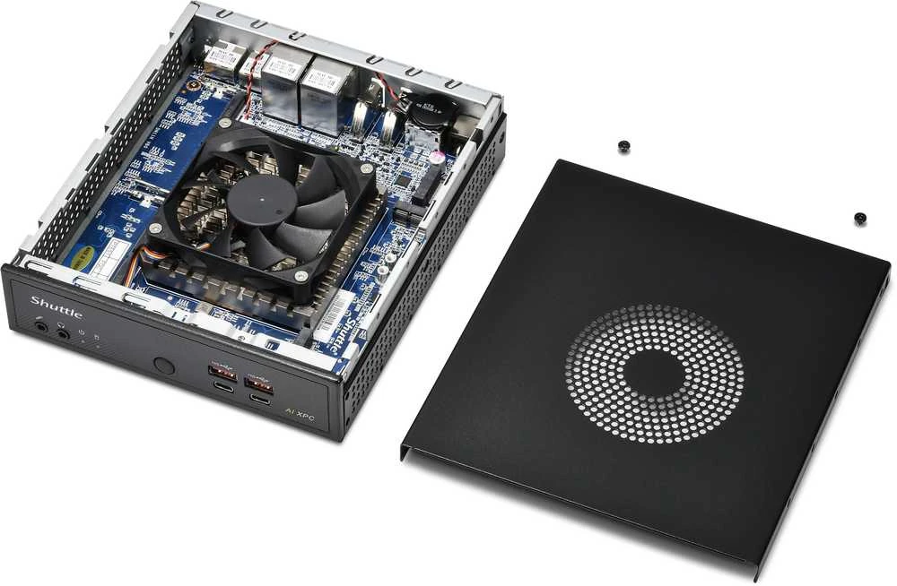 Shuttle XPC slim DN11H5, Barebone - juodas, be operacinės sistemos