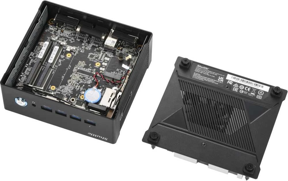 Kompiuteris Shuttle SHUTTLE XPC Nano NT10H5 Barebone Intel Core Ultra 5 125H 2xSODIMM 1xM.2
