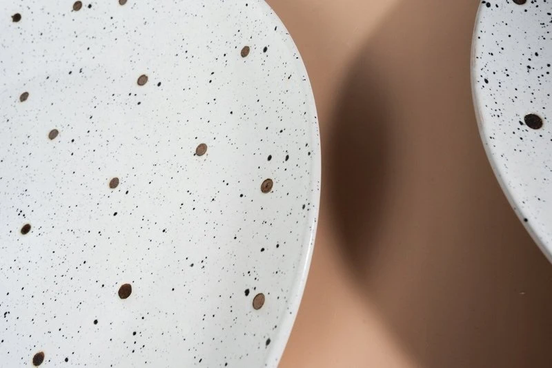 Siaki Collection Siaki Keraminė lėkštė 26.5 cm Baltos spalvos su auksinėmis detalėmis