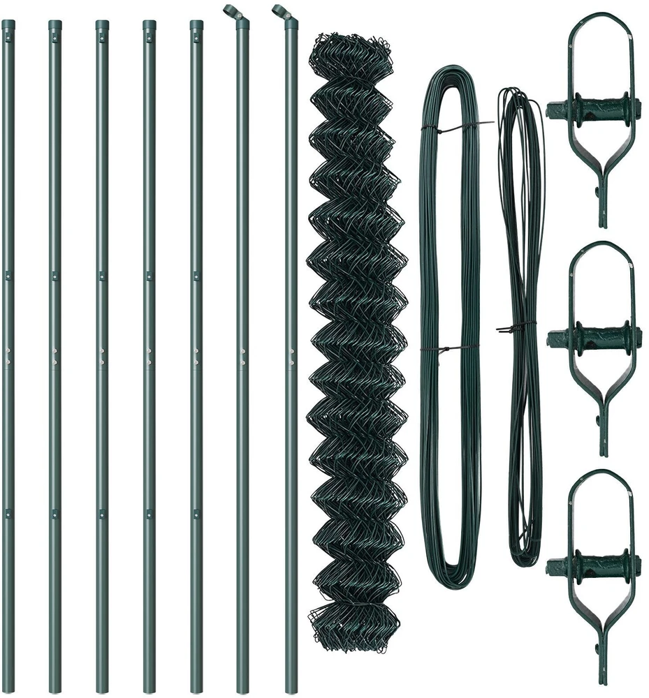 Grandinės tvoros tvirtinimas 10 x 1,6 m PVC dengtas plienas
