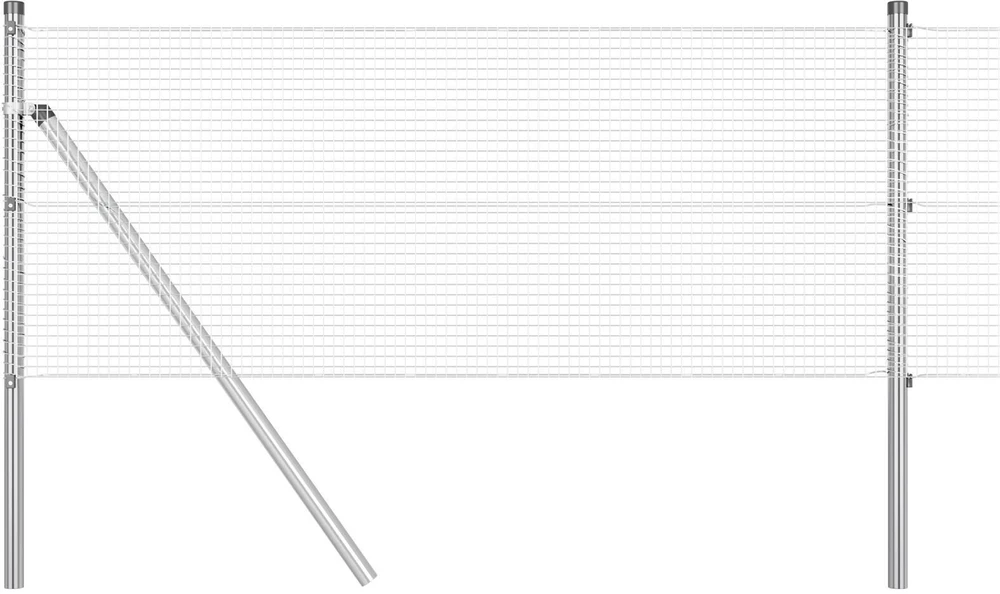 Suvirinto vielos tvoros 5000 x 40 cm Sidabro