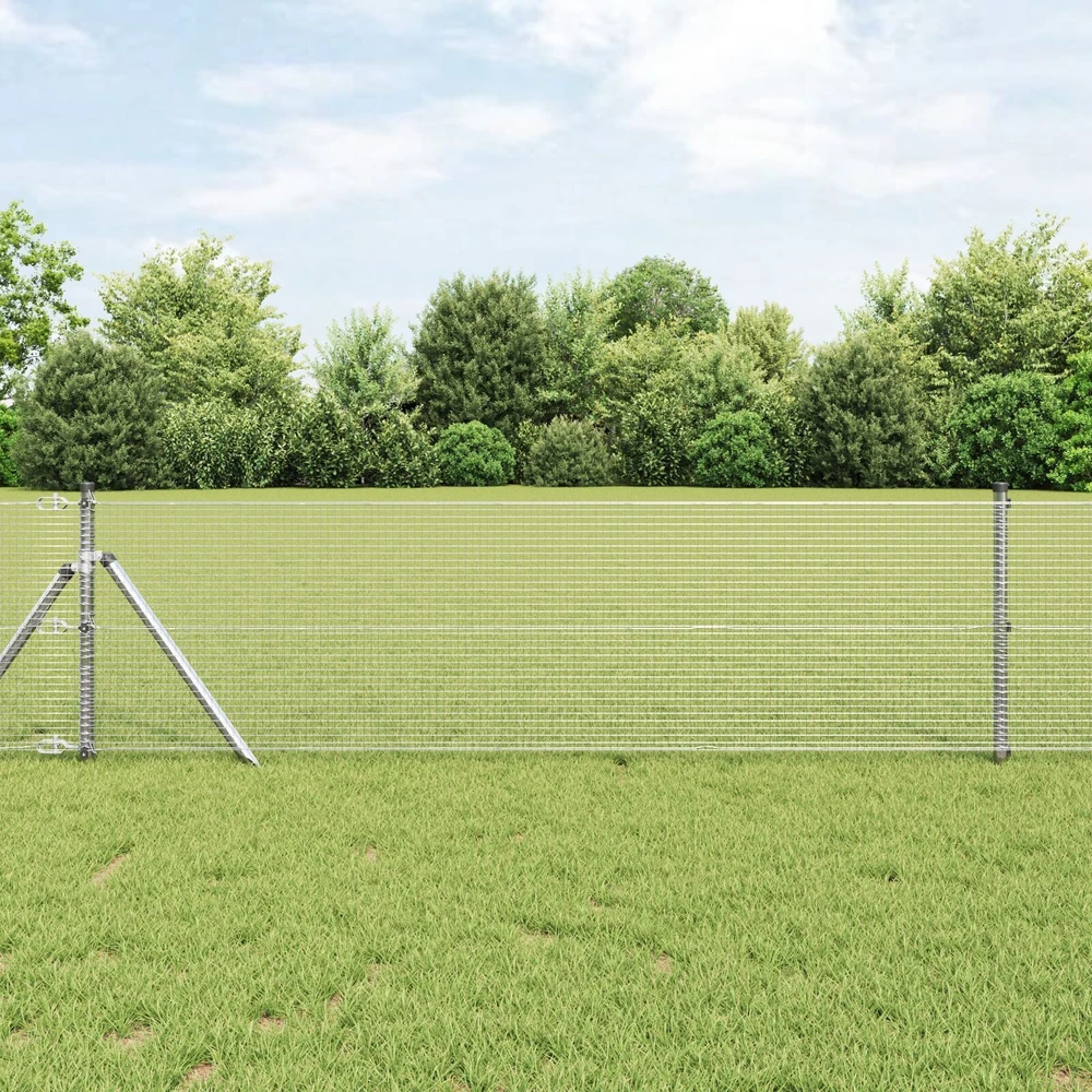 Suvirinto vielos tvoros 5000 x 40 cm Sidabro