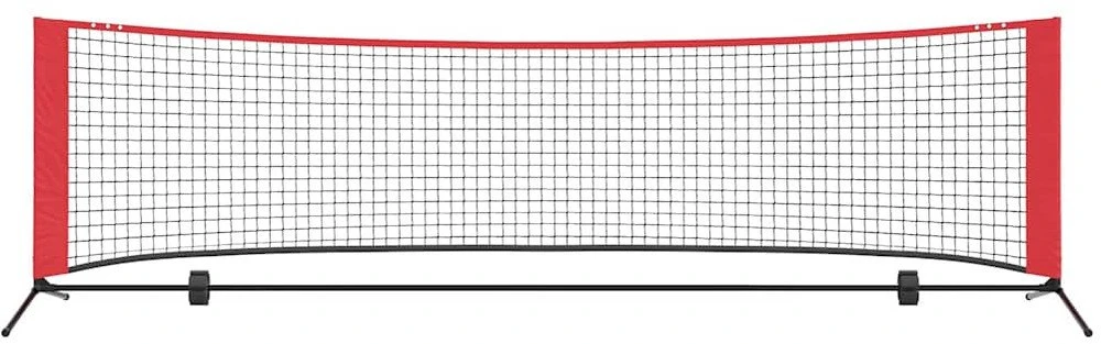 Teniso tinklas Juoda ir raudona 301 x 90,5 x 87 cm Poliesteris