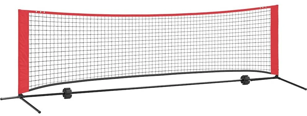 Teniso tinklas Juoda ir raudona 301 x 90,5 x 87 cm Poliesteris