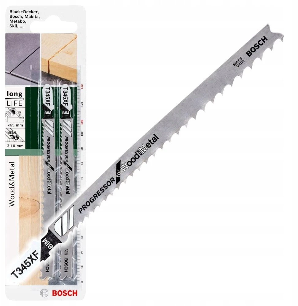 Bosch 2 siaurapj.Pjūkleliai BIM T 345 XF. 106 mm