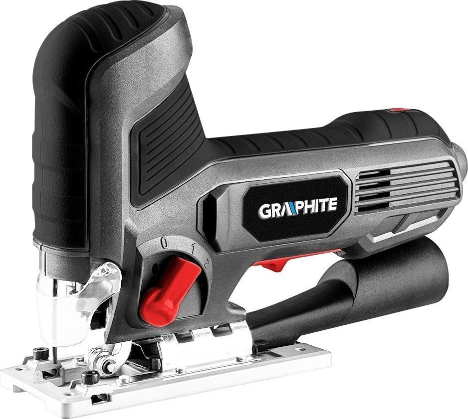 Graphite Wyrzynarka 600 W siaurapjūklis, eigos dažnis 800–3000 min-1, su korpuso formos rankena