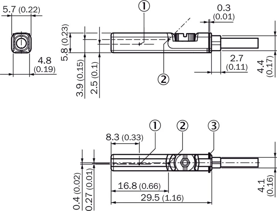 Sick Magnetinis jutiklis 10mm 5-30V AC/DC 1Z PVC 3 laidų kabelis 2m RZT7-03ZRS-KW0 (1070852)