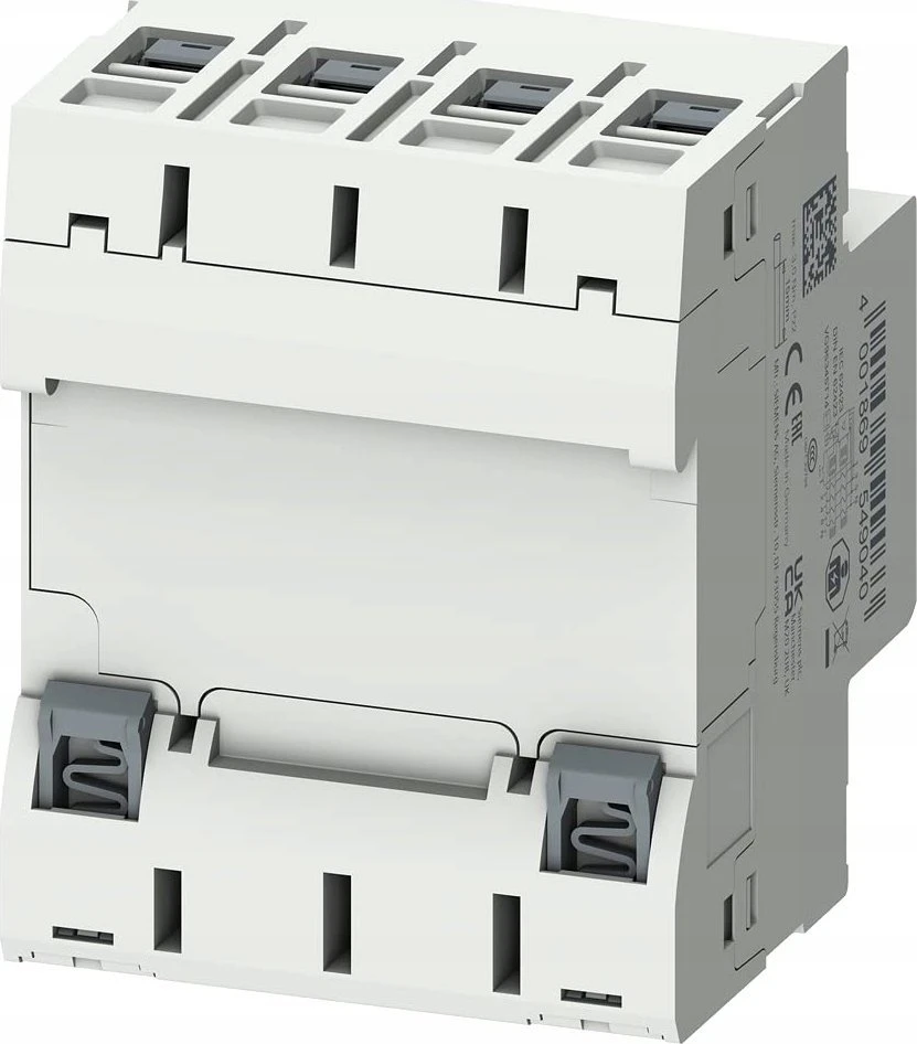 Siemens 3P+N B tipo liekamosios srovės grandinės pertraukiklis 63A 30mA 400V AC 5SV3346-4