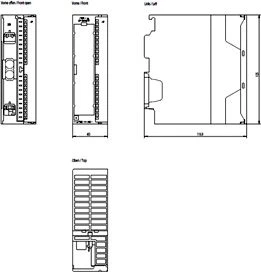 Siemens 4 krypčių analoginis išplėtimo modulis, 20 kontaktų, 24 V nuolatinės srovės optinė izoliacija S7-300 (6ES7332-5HD01-0AB0)