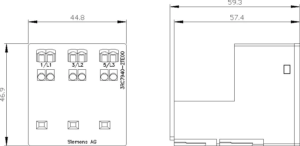 Siemens Adapteris individualiam montavimui prie 3RC7 ILM dydis S00 montuojamas tik su 3RT2.1 3RC7940-2TE00