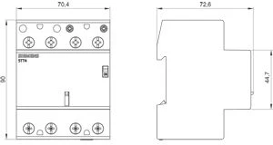 Siemens Bistable relės 40A 4Z 230VAC (5TT4464- 0)