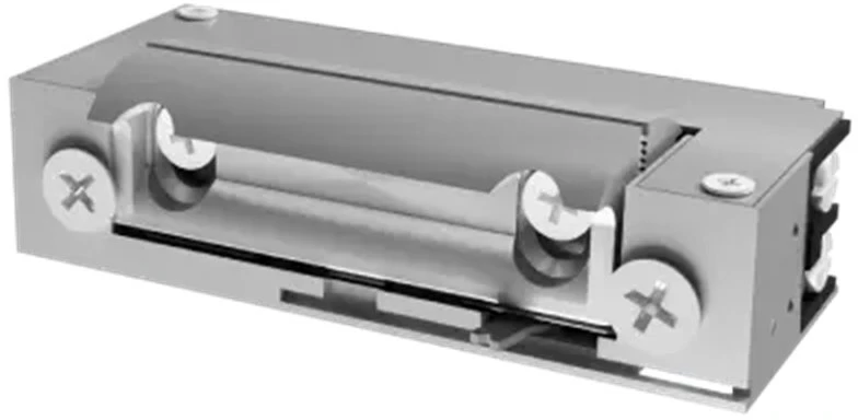 „Siemens Hartte XS00UPW“ elektrinė spyna, silpnos srovės, siaura, su atmintimi, jungikliu ir universaliu maitinimo šaltiniu 12–24 V AC/DC
