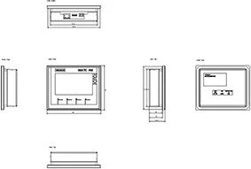 Siemens TFT grafinis skydelis 4 colių 65536 spalvų SIMATIC HMI (6AV2123-2DB03-0AX0)