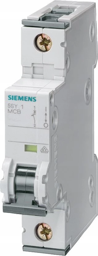 Siemens 5SY5106-7 Grandinės pertraukiklis 1P C 6A 10kA 220V DC 230V AC SENTRON 5SY5106-7